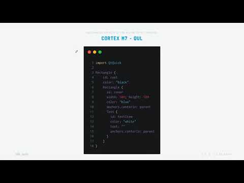 Building an app with Qt for MCU on top of FreeRTOS {Qt Virtual Tech Con 2020}