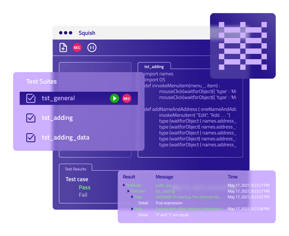 Squish GUI Testing simplified interface